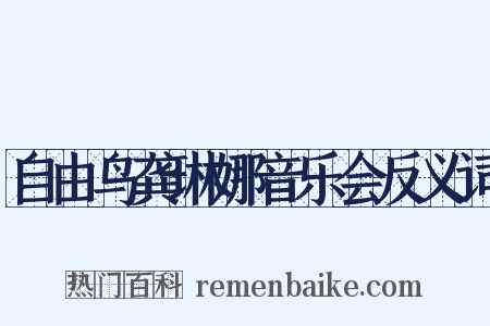 自由鸟龚琳娜音乐会反义词是什么意思的图片